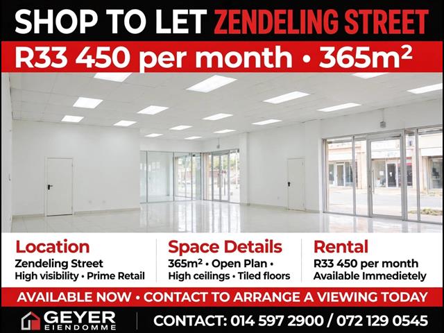365m² Commercial space to let in Rustenburg Central